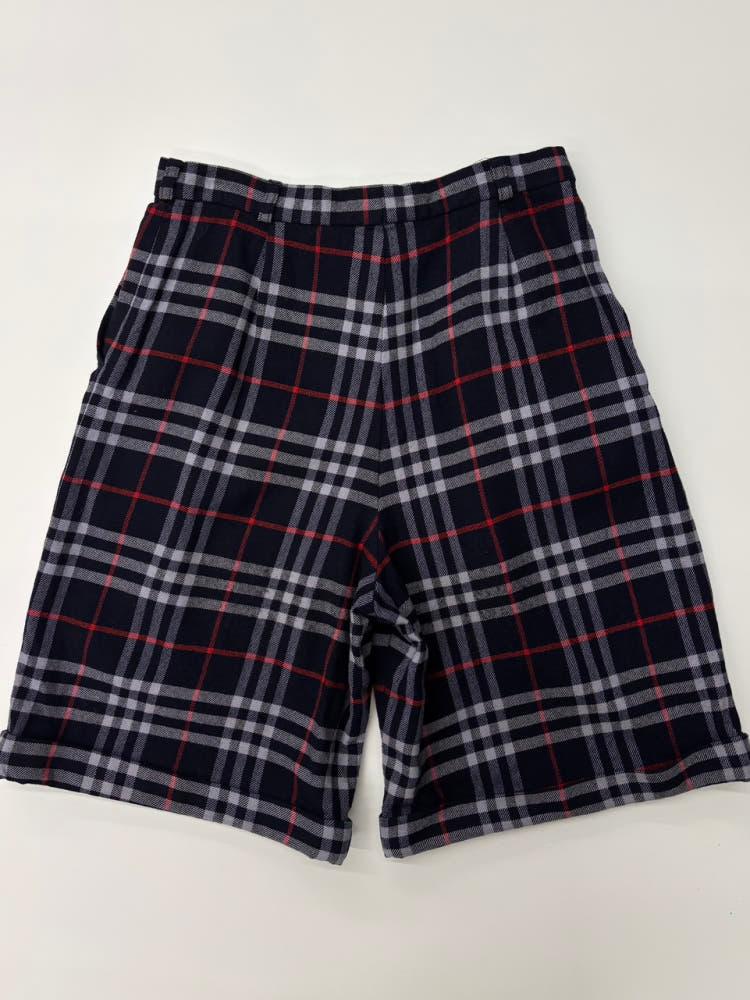 Burberry 버버리 네이비 노바체크 울 하프팬츠 5