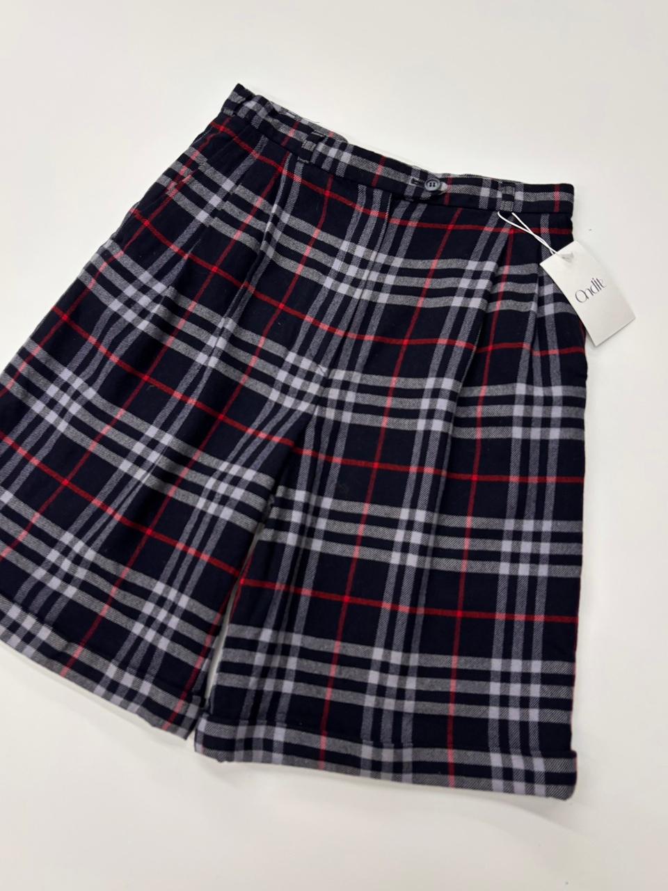 Burberry 버버리 네이비 노바체크 울 하프팬츠 2
