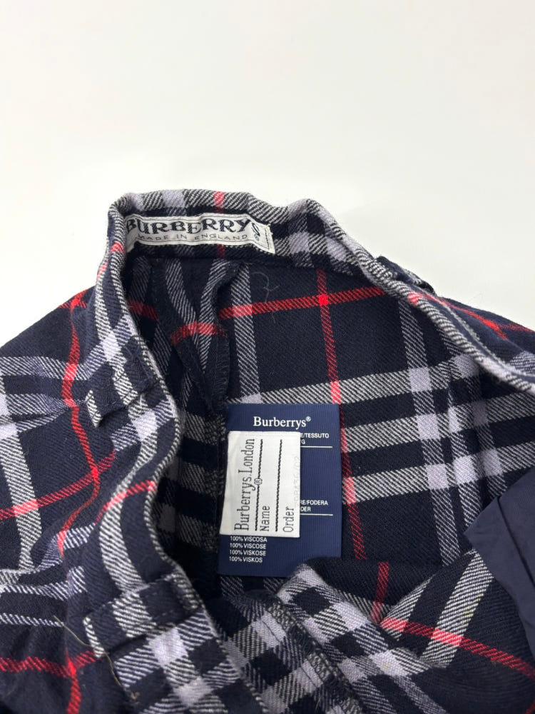 Burberry 버버리 네이비 노바체크 울 하프팬츠 7