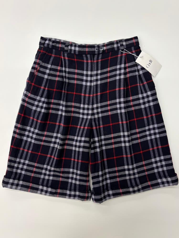 Burberry 버버리 네이비 노바체크 울 하프팬츠 4