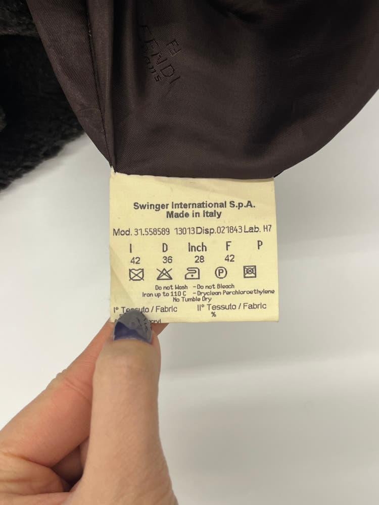 Fendi 펜디 진스 다크브라운 퍼 더블 코트 11