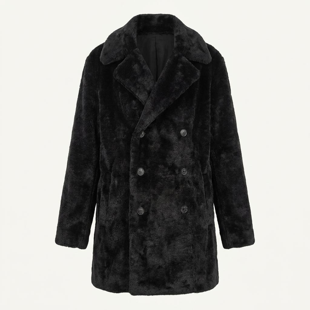 Fendi 펜디 진스 다크브라운 퍼 더블 코트 1