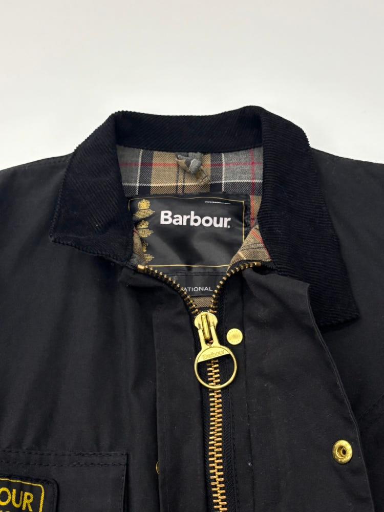 Barbour 바버 인터네셔널 벨티드 왁스자켓 블랙 7