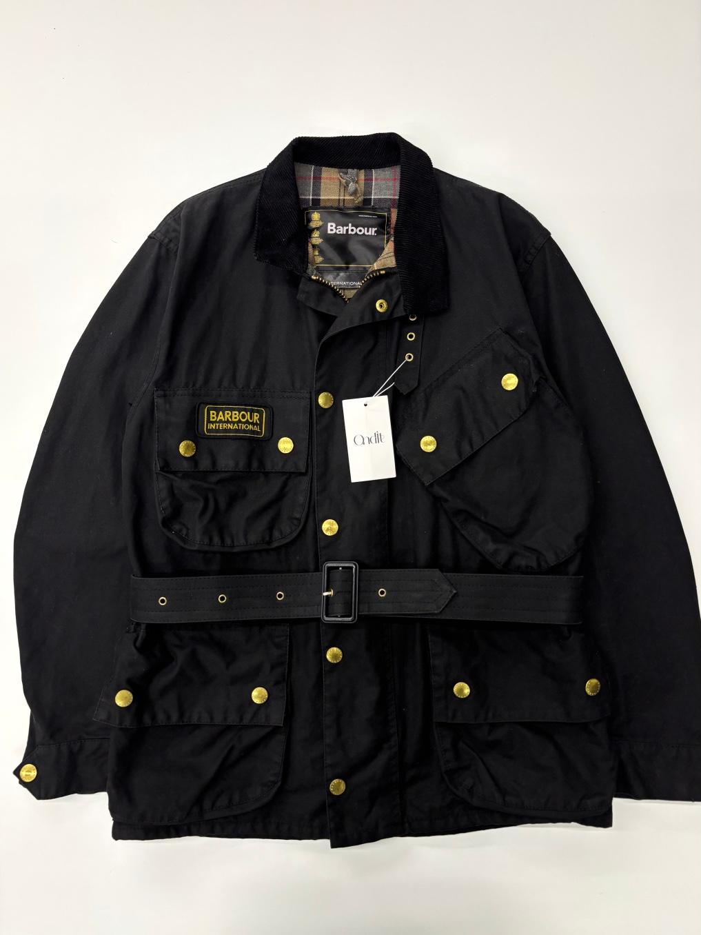 Barbour 바버 인터네셔널 벨티드 왁스자켓 블랙 2