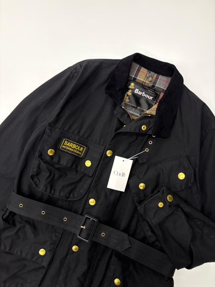 Barbour 바버 인터네셔널 벨티드 왁스자켓 블랙 4
