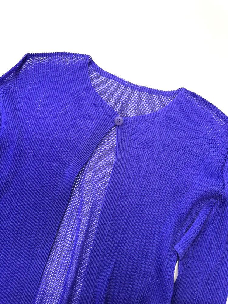 (중고)isseymiyake 이세이미야케 네트 퍼플 가디건 7