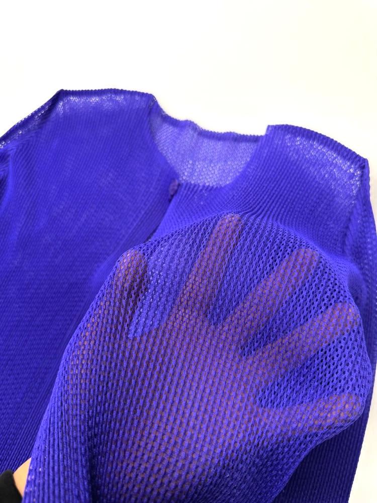 (중고)isseymiyake 이세이미야케 네트 퍼플 가디건 6