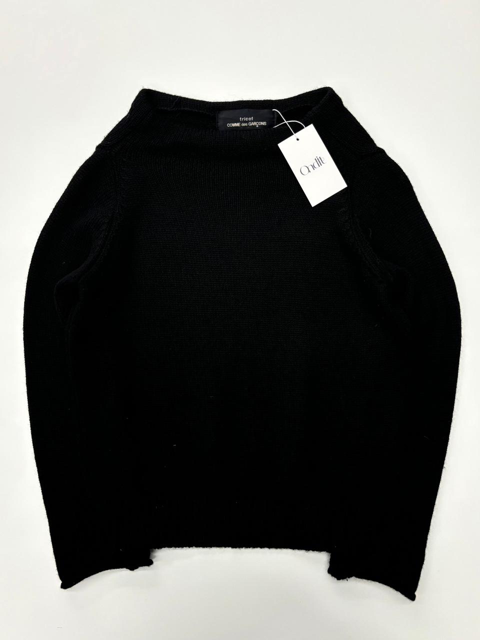 (중고) Comme des Garcons 꼼데가르송 2000’s 블랙 보트넥 니트 2