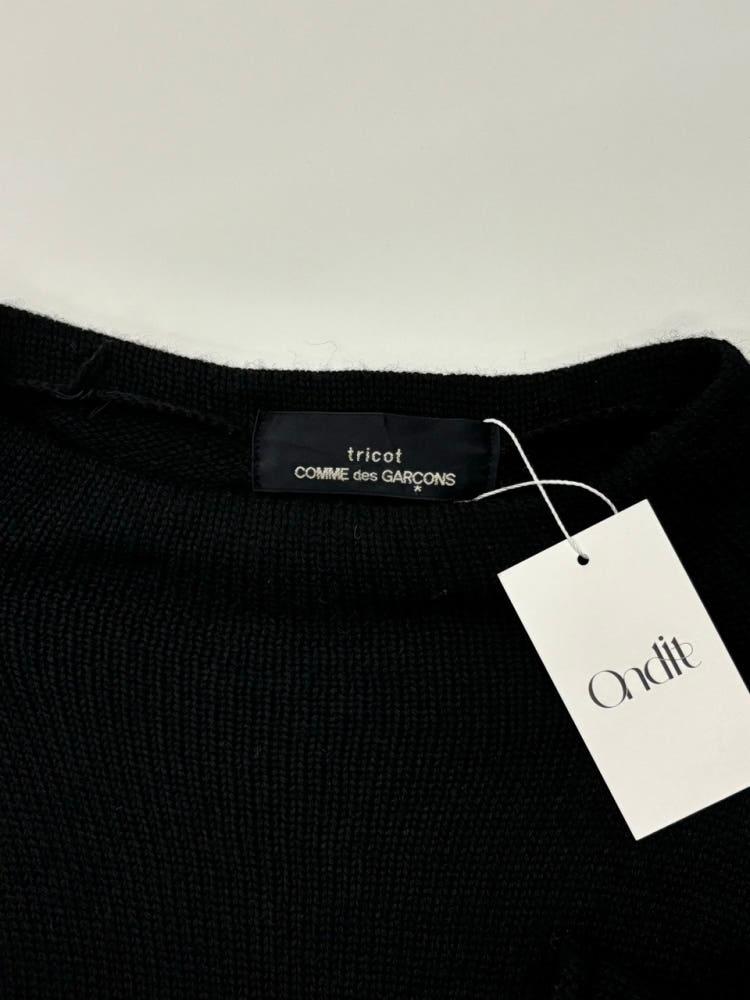 (중고) Comme des Garcons 꼼데가르송 2000’s 블랙 보트넥 니트 6