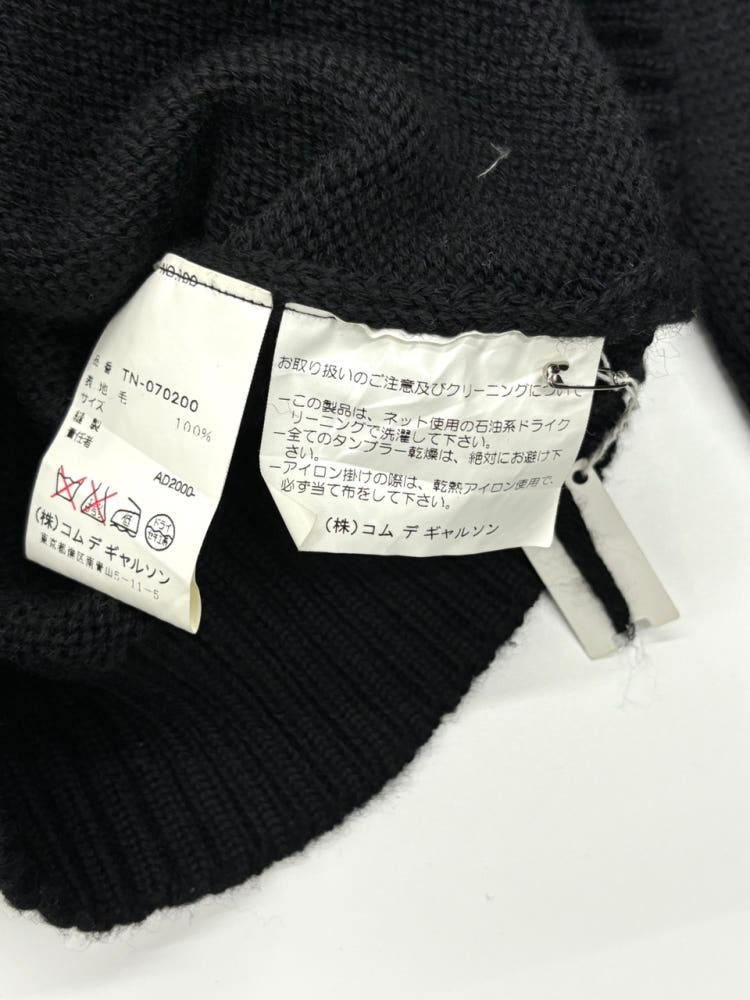 (중고) Comme des Garcons 꼼데가르송 2000’s 블랙 보트넥 니트 8