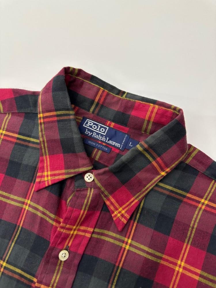 (중고) Polo 폴로랄프로렌 90‘s 포켓 레드 체크 셔츠 6