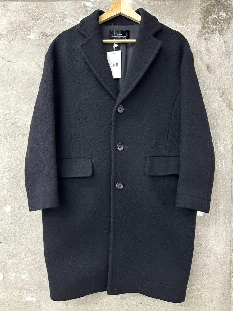 (중고) Comme des Garcons 꼼데가르송 블랙 울 싱글 코 3
