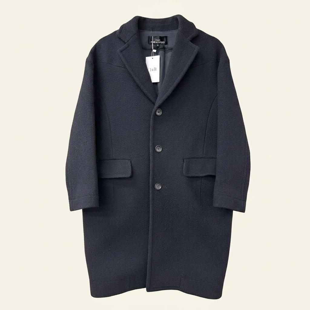 (중고) Comme des Garcons 꼼데가르송 블랙 울 싱글 코 1