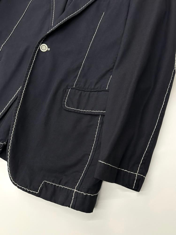 isseymiyake 이세이 미야케 스티치 패턴 네이비 싱글 블레이저 8