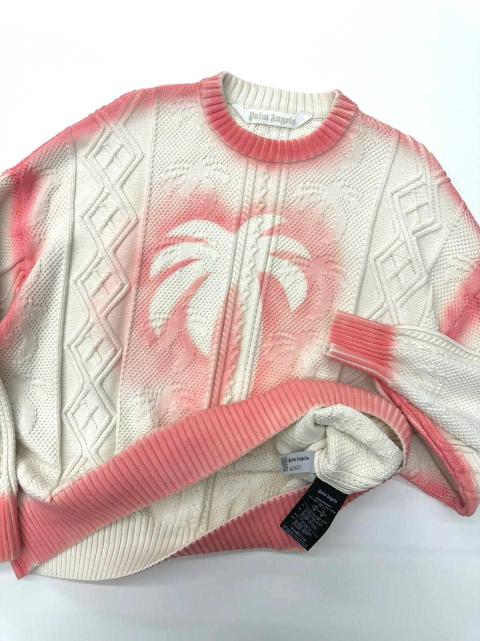 Palm Angels 팜엔젤스 헤비 코튼 스프레이 케이블 니트 2