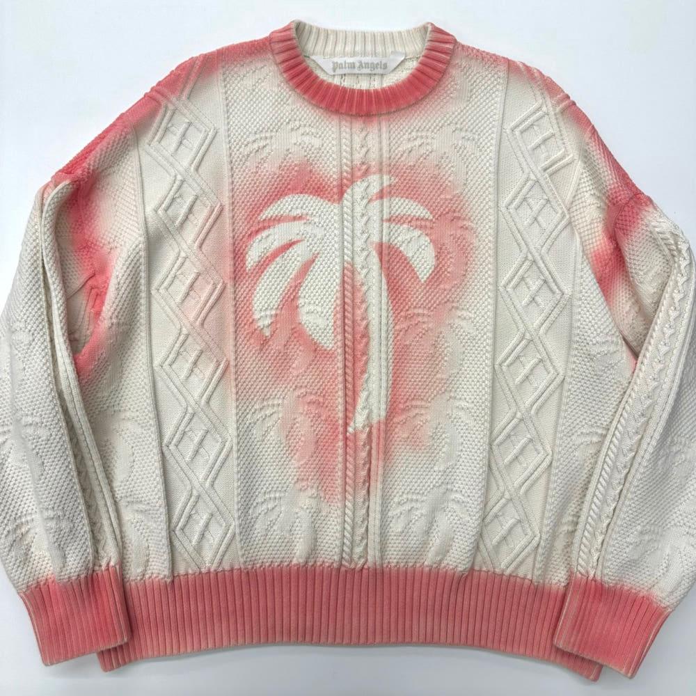 Palm Angels 팜엔젤스 헤비 코튼 스프레이 케이블 니트 4
