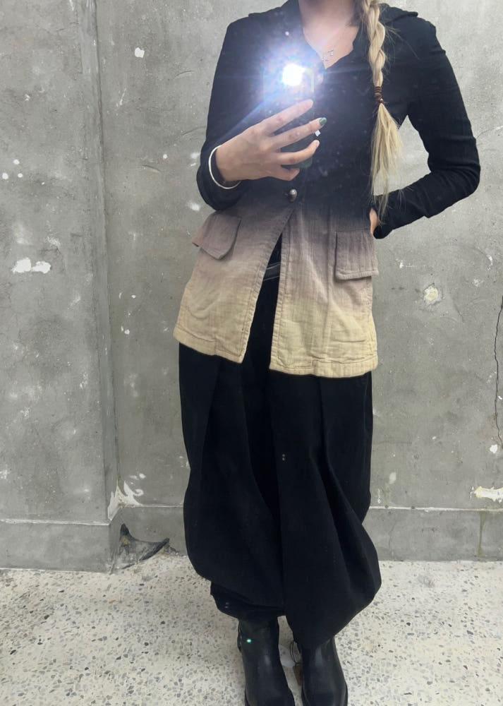 (중고) Yohji yamamoto 요지 아마모토 퍼플라벨 블랙 그라데이션 셔츠 4