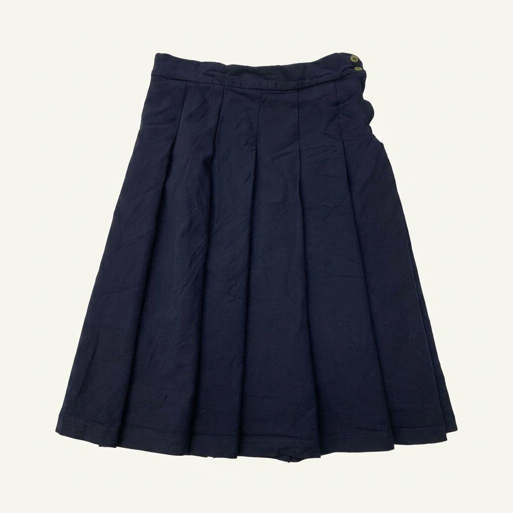 (중고) Commedes garcons 꼼데가르송 네이비 플리츠 롱 스커트 1