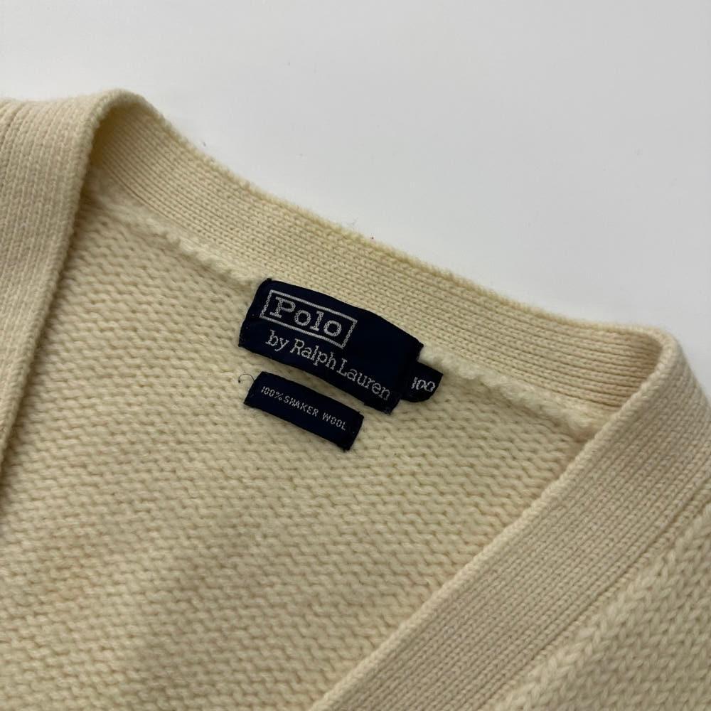 (중고) Polo 폴로랄프로렌 90‘s 엠브로이드 헤비 울 가디건 7