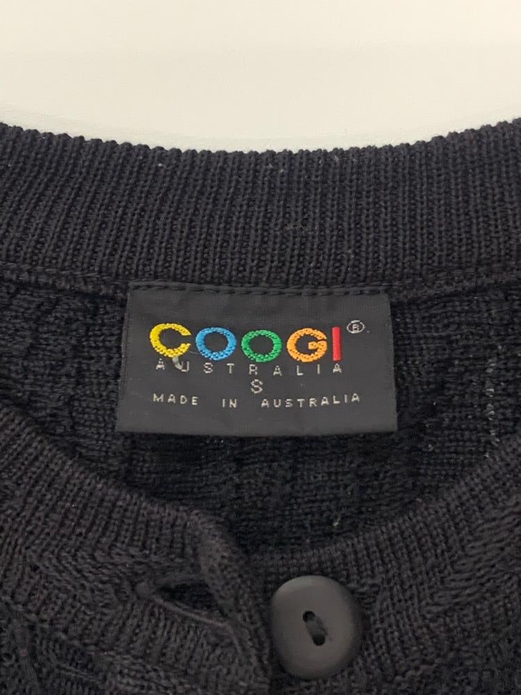 (중고) Coogi 쿠지 레드 블랙 케이블 니트 가디건 6