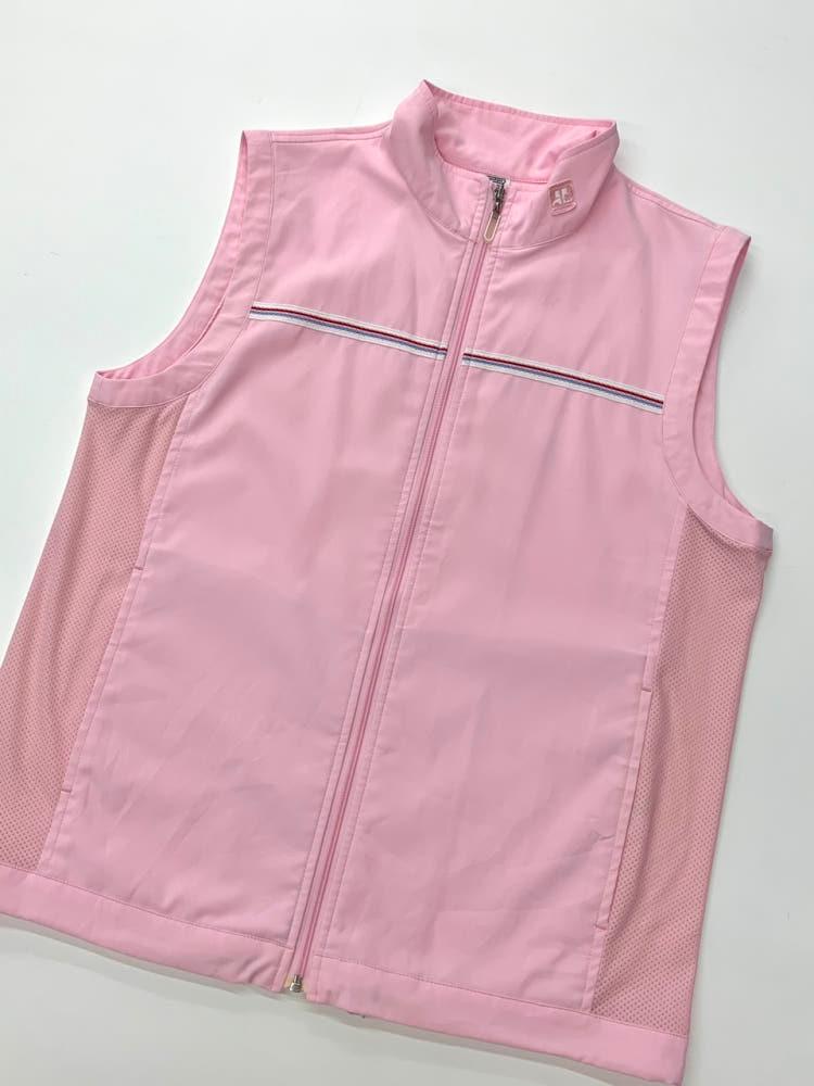 (중고) Courreges 꾸레쥬 베이비핑크 베스트 집업 6
