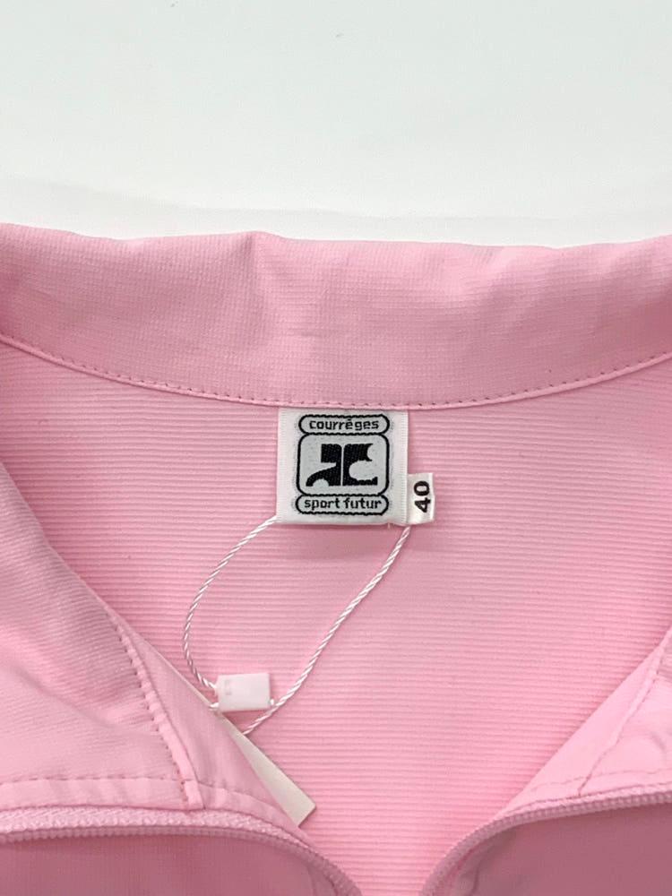 (중고) Courreges 꾸레쥬 베이비핑크 베스트 집업 9