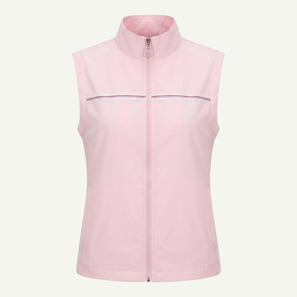 (중고) Courreges 꾸레쥬 베이비핑크 베스트 집업 1