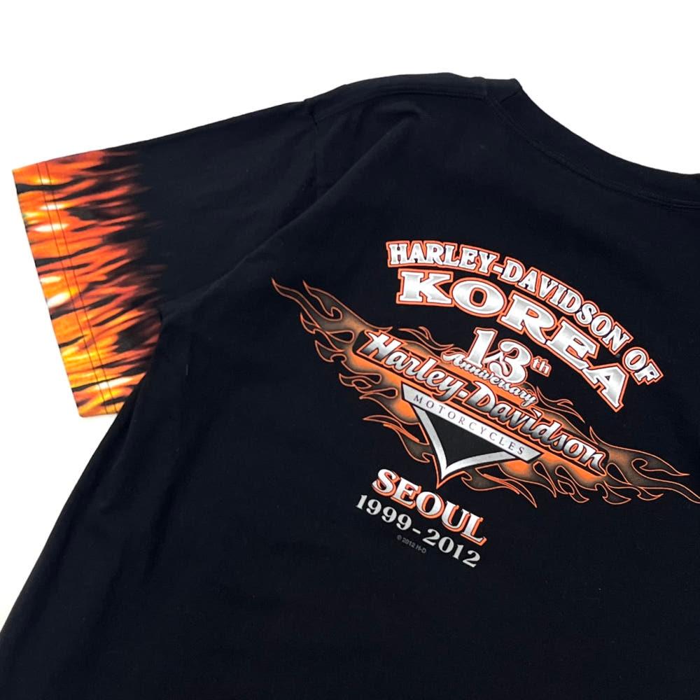 (중고) Harley davidson 할리데이비슨 블랙 로고 티셔츠 5
