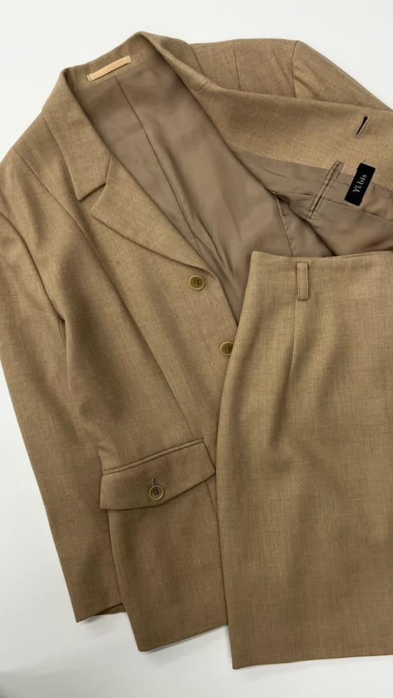 (중고) Yohji yamamoto 요지야마모토 베이지 블레이저 스커트 셋업 6