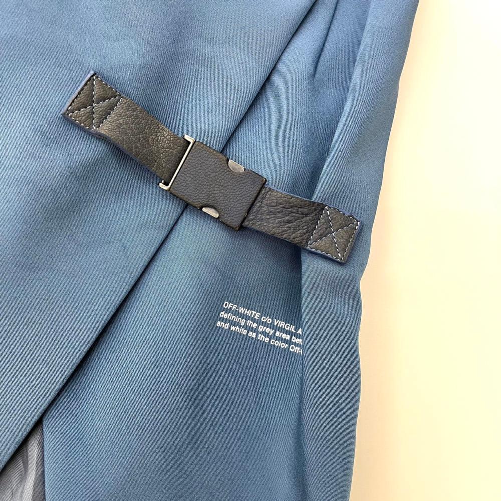 (중고)Off-white 오프화이트 2013 블루 벨트 랩 스커트 6