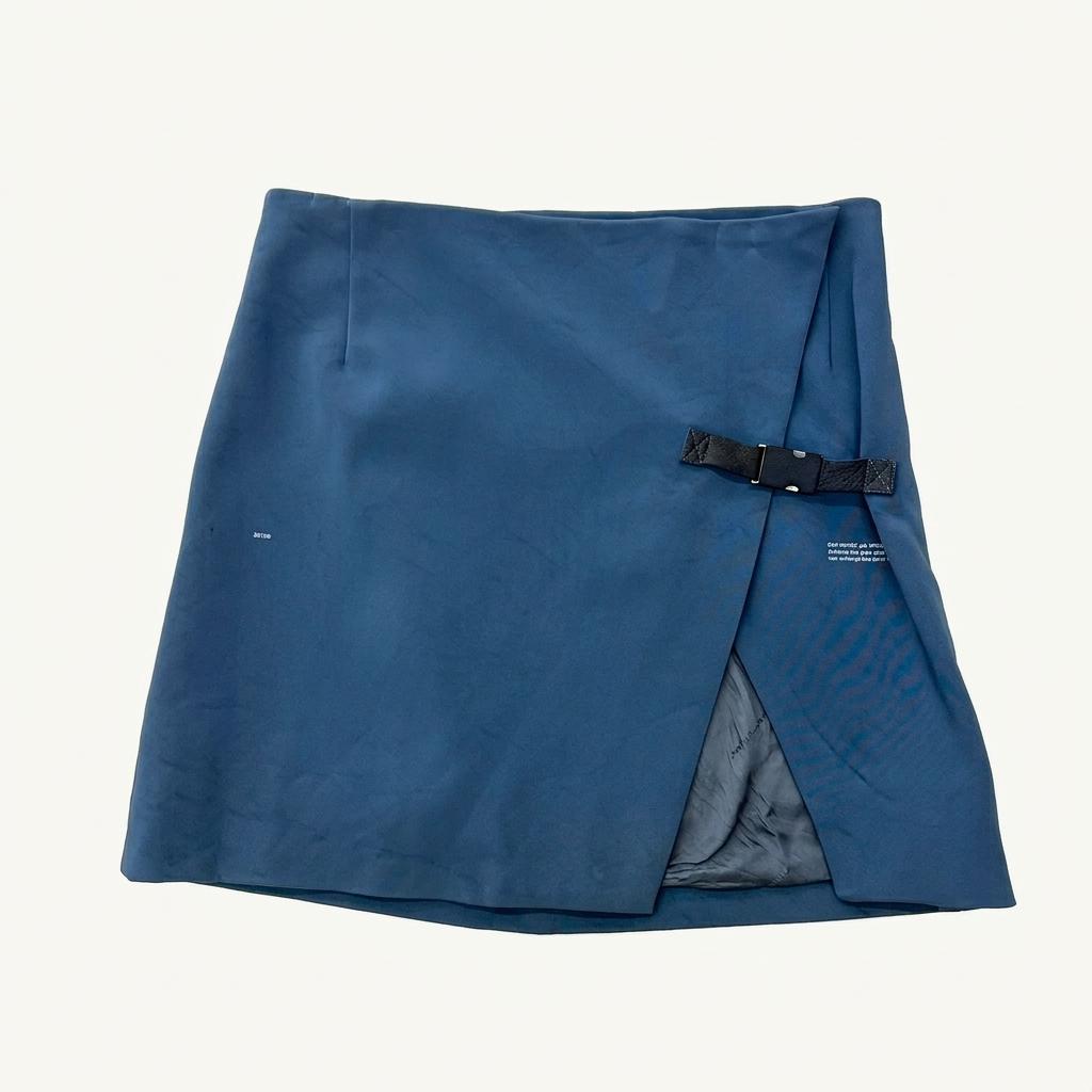 (중고)Off-white 오프화이트 2013 블루 벨트 랩 스커트 1