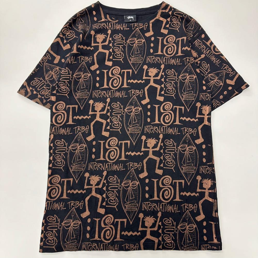 (중고) STUSSY 스투시 인터네셔널 블랙 트라이벌 반팔 티 4