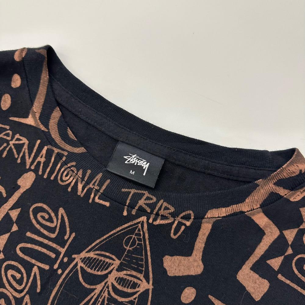 (중고) STUSSY 스투시 인터네셔널 블랙 트라이벌 반팔 티 6