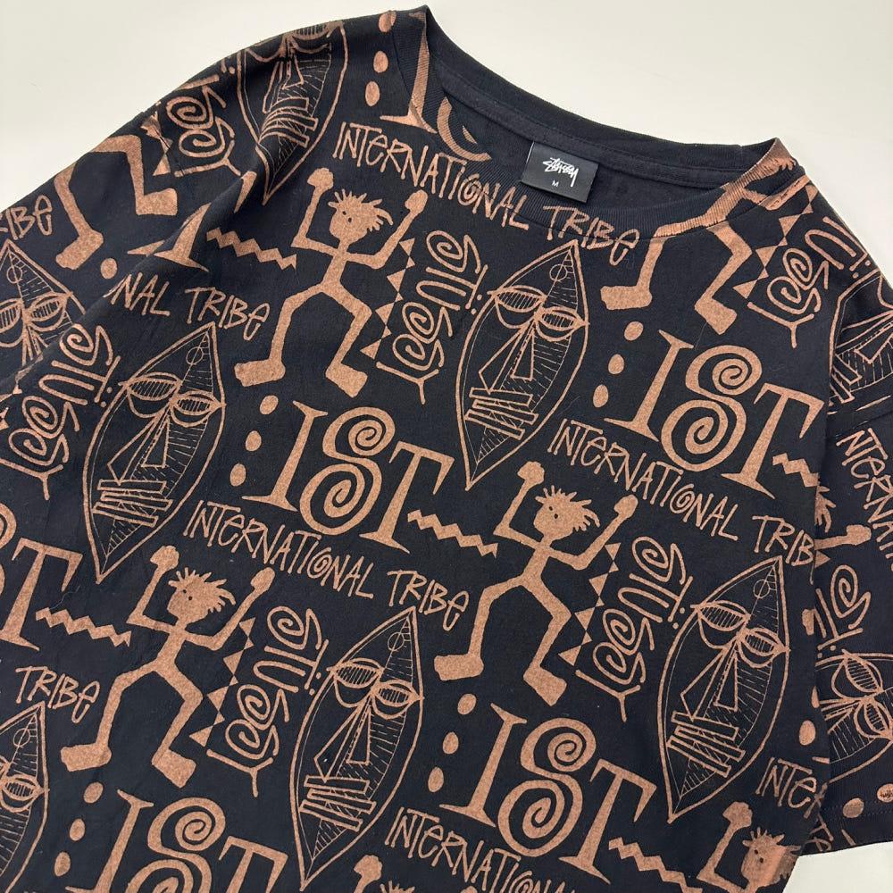 (중고) STUSSY 스투시 인터네셔널 블랙 트라이벌 반팔 티 5