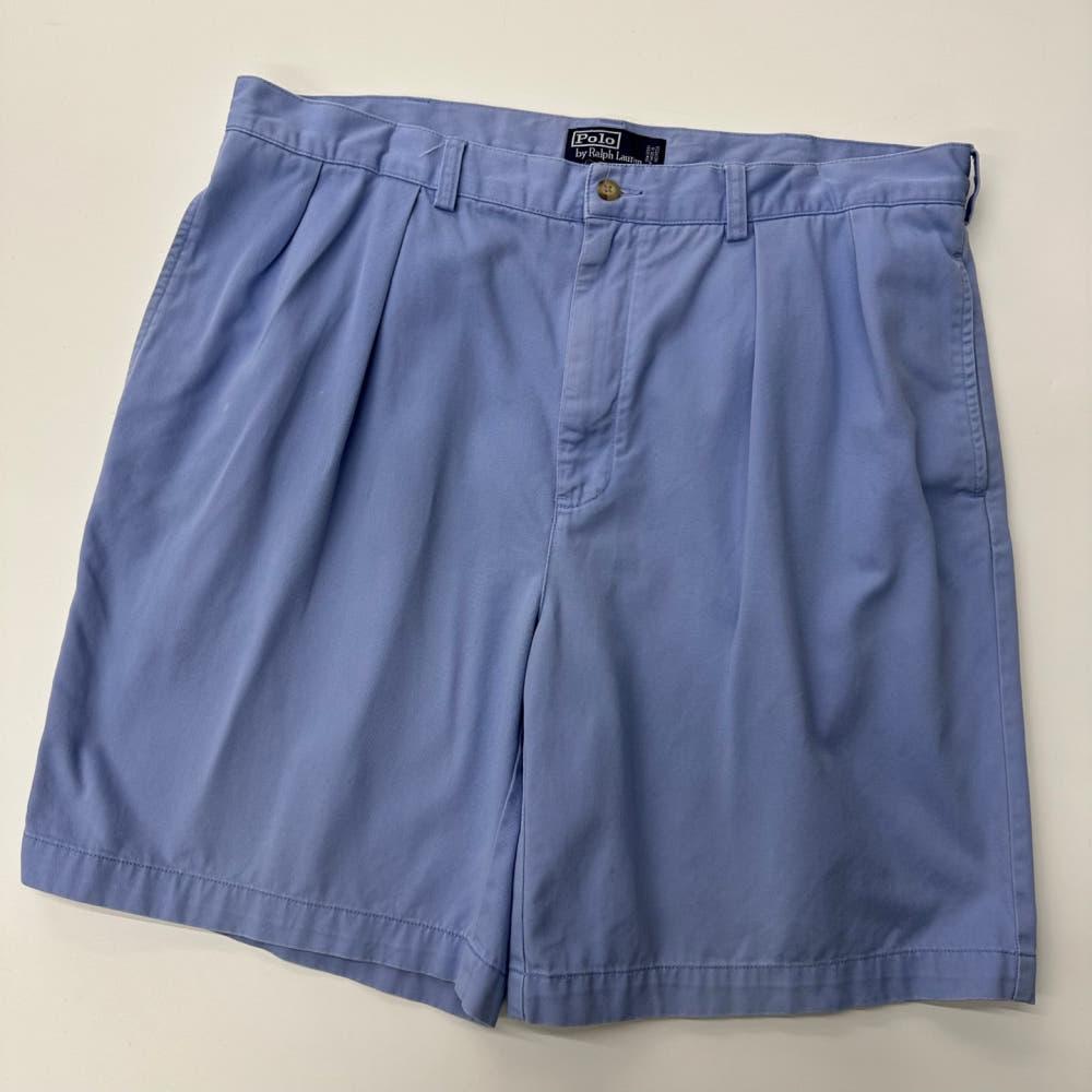 (중고) Polo 폴로랄프로렌 코튼 스카이블루 치노 하프 팬츠 3