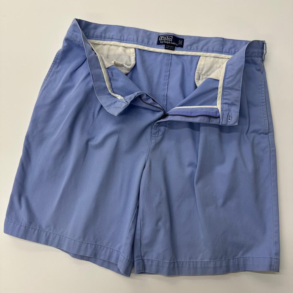 (중고) Polo 폴로랄프로렌 코튼 스카이블루 치노 하프 팬츠 4