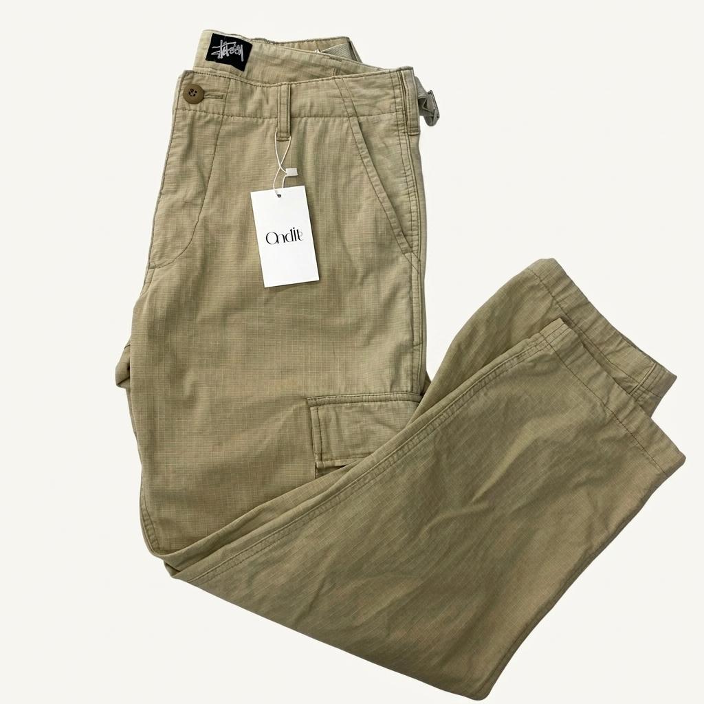 (중고) Stussy 스투시 베이지 카고 팬츠 1