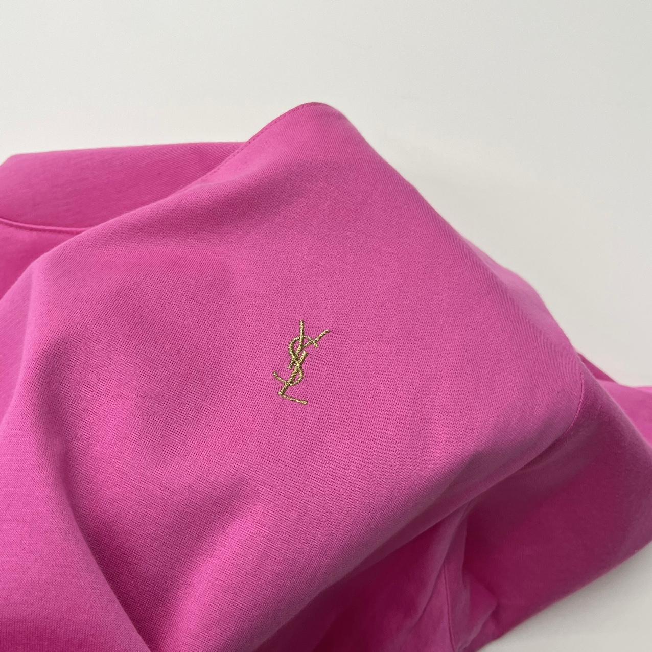 (중고) Ysl 입생로랑 로고 코튼 반팔 티셔츠 핑크 2