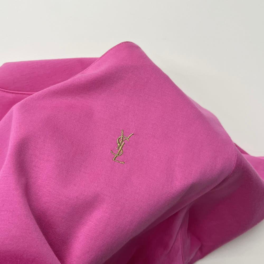 (중고) Ysl 입생로랑 로고 코튼 반팔 티셔츠 핑크 3