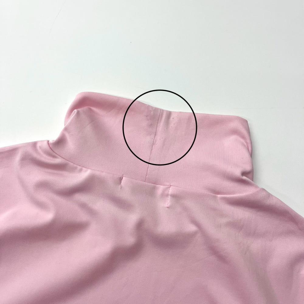 (중고) Courreges 꾸레쥬 하이넥 롱 슬리브 핑크 10