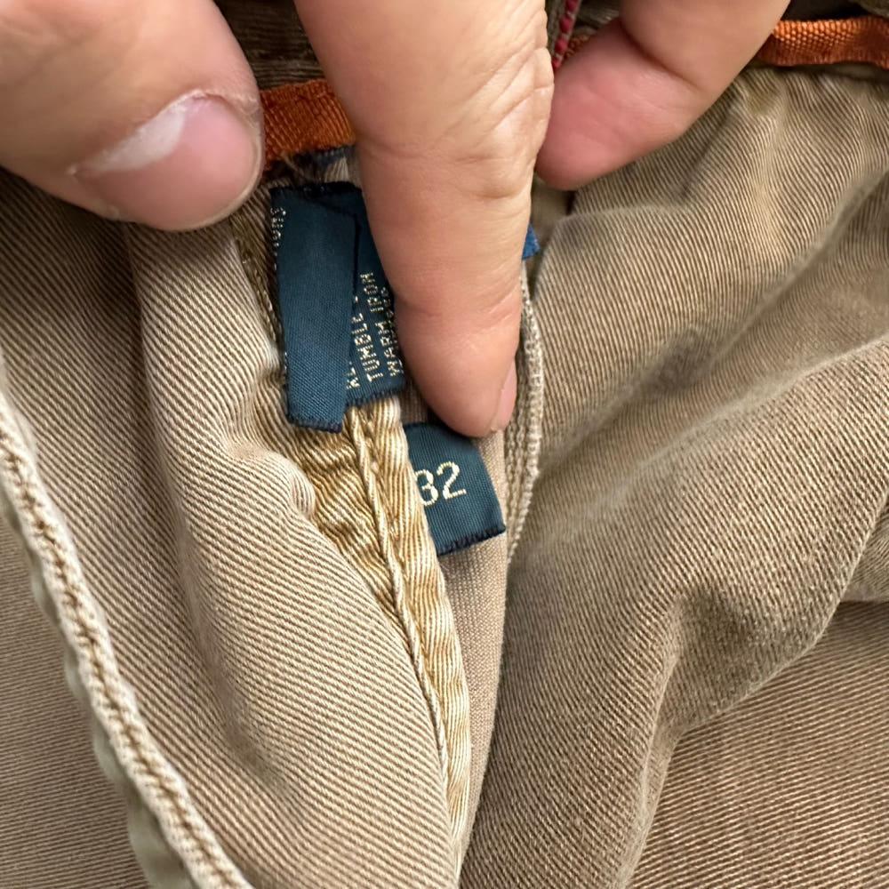 (중고) Polo 폴로랄프로렌 코튼 탄베이지 치노 하프 팬츠 7