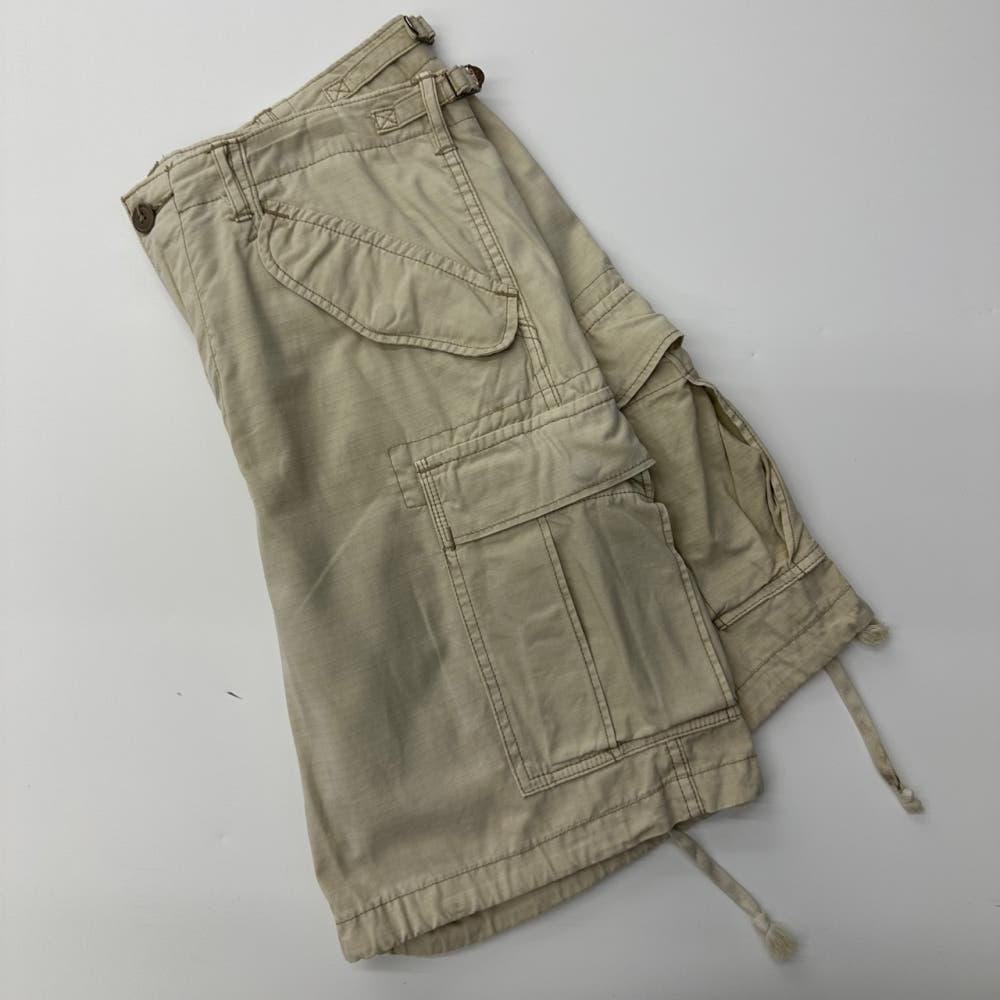 (중고) Polo 폴로랄프로렌 립스탑 라이트 베이지 카고 하프 팬츠 6