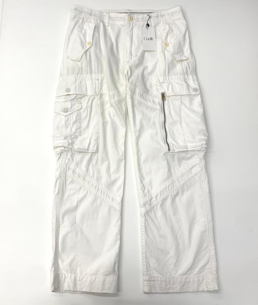 (중고) Polo 폴로랄프로렌 화이트 조거 카고 팬츠 3