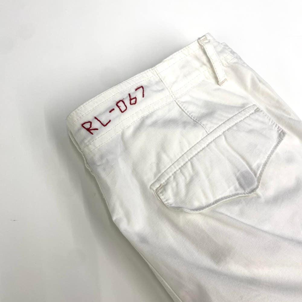 (중고) Polo 폴로랄프로렌 화이트 조거 카고 팬츠 4