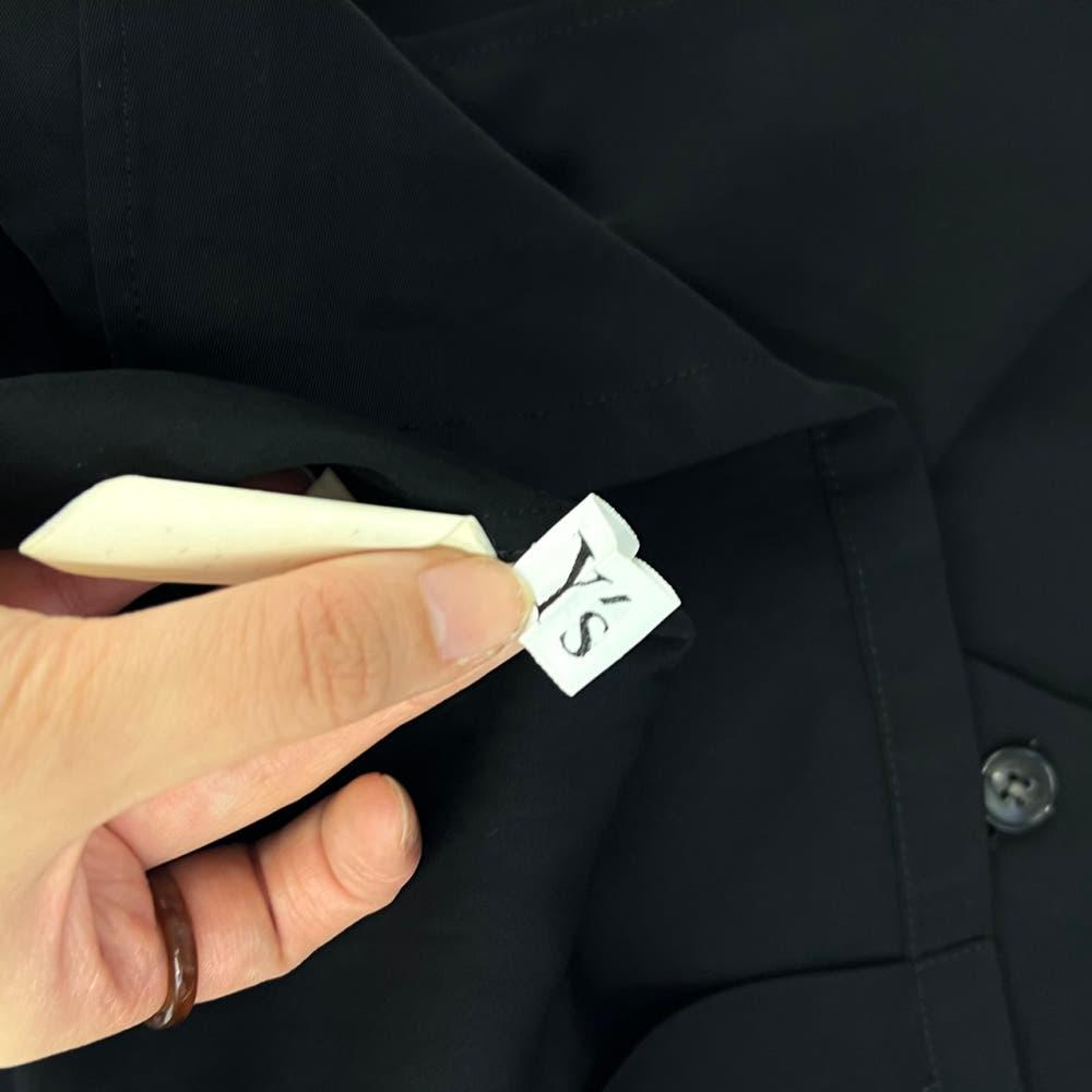(중고) Yohji yamamoto 요지 아마모토 블랙 스퀘어 클래식 슬리브리스 블라우스 5