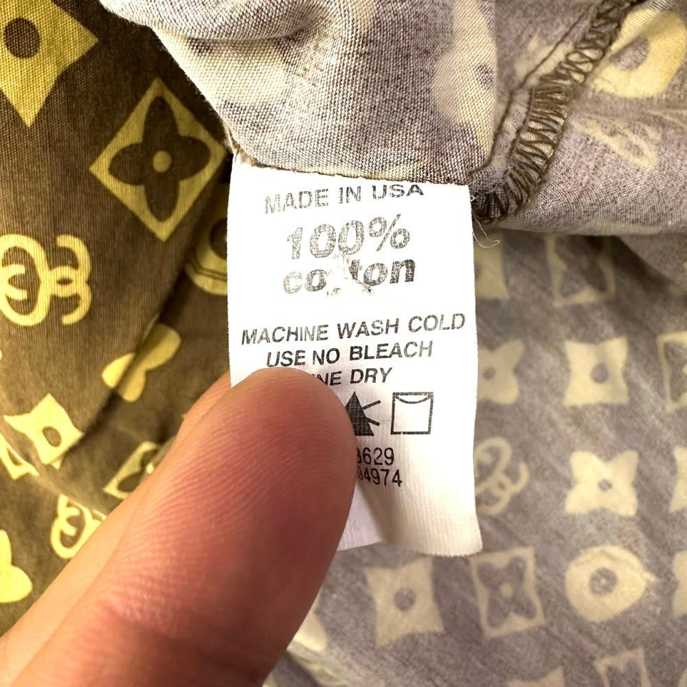 (중고) STUSSY 스투시 90‘s 루이비통 패러디 모노그램 하프 셔츠 7