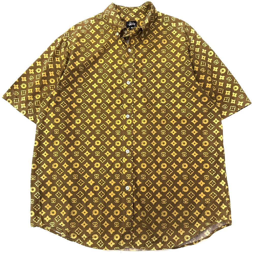 (중고) STUSSY 스투시 90‘s 루이비통 패러디 모노그램 하프 셔츠 3