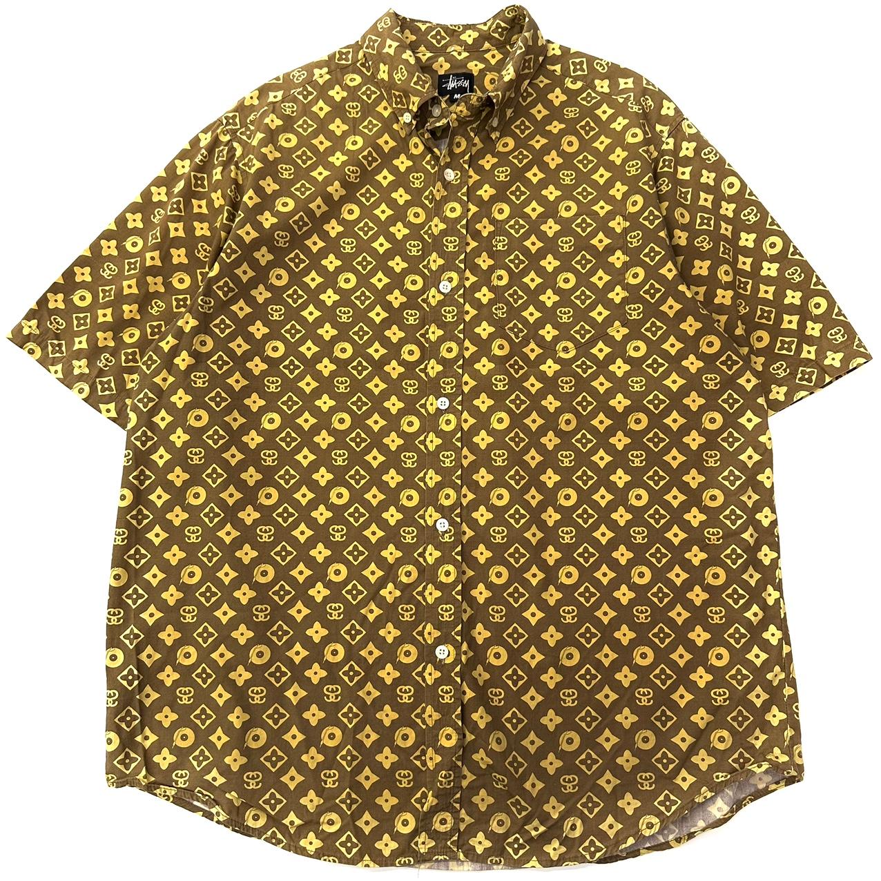 (중고) STUSSY 스투시 90‘s 루이비통 패러디 모노그램 하프 셔츠 2