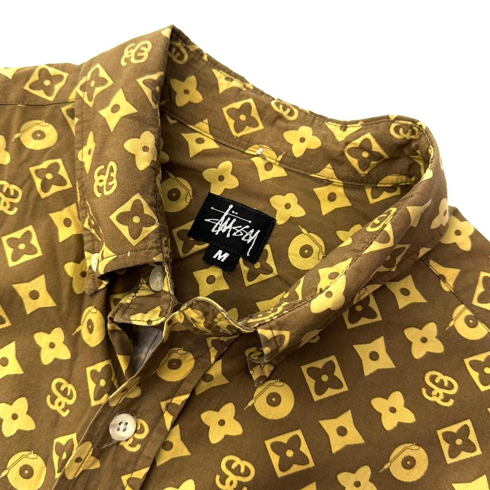 (중고) STUSSY 스투시 90‘s 루이비통 패러디 모노그램 하프 셔츠 6