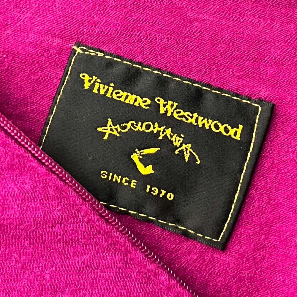 (새상품) VivienneWestwood 비비안웨스트우드 버진울 오블리크지퍼 핫핑크 티셔츠 9